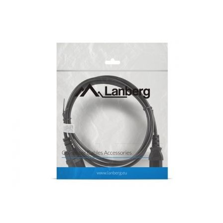 Lanberg CA-C13E-10CC-0018-BK Cable de alimentación C13 a C14 1,8m Negro